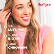 (3 pack) MaryRuths Liquid Multivitamin + Hair Growth with Biotin 10000MCG, Lustriva, Vegan Gluten-Free, Peach Mango Flavor, Adults Ages 18+, 15.22 fl oz