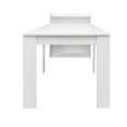 thumbnail image 5 of Extendable Console Table with Extension Leaves Holder, Mid Century Modern Expandable Dining Table with Storage, 20''(98.4'') x 36'' Kitchen Table for Living Room, Farmhouse, Italian Furniture, White, 5 of 9