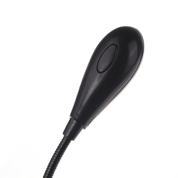 MIXFEER Black Clip-on 2 Dual Arms 4 LED Flexible Book Music Stand Light Lamp