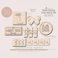thumbnail image 4 of Ramiter Spring DIY Tiered Tray Flat Decorations Mini Wood Decor Kitchen Decor Tiered Tray Decor Spring Decor Fresh Flower Market Home Signs For Easter Spring, 4 of 5