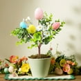 thumbnail image 4 of 1Pcs Artificial Easter Egg Bunny Flowers, DIY Combination Colorful Easter Bouquet Floral Stems Picks Branches with Berries and Eggs for Vase Filler Table Easter Decoration, 4 of 7