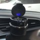 thumbnail image 3 of Cenicero portátil para coche, a prueba de olores, con tapa y luz LED azul, para basura, desmontable, sin humo, resistente al viento, accesorios para coche - negro cromo, 3 of 5