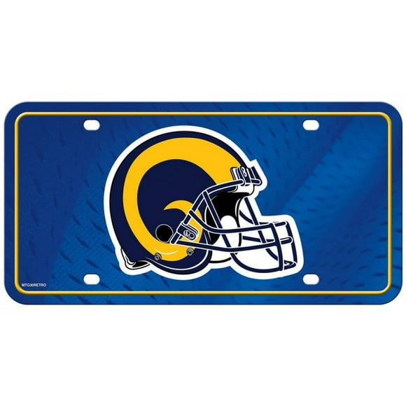 Los Angeles Rams Retro Metal License Plate