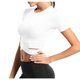 thumbnail image 1 of Blusas de manga corta holgadas para yoga, blusas informales transpirables con cuello redondo, 1 of 2