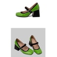 thumbnail image 3 of Juslio Women Shoes Large Rectangle Headed Shoes Buckle Candy Color Thick Heels and Light Mouth High Heels, 3 of 5