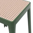 thumbnail image 5 of LeisureMod Tresse Stackable Dining Stool – Mid-Century Modern Square Backless Wicker-Top Seat Indoor Outdoor Use for Kitchen, Patio, Garden Set of 2, 5 of 10