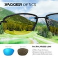 thumbnail image 4 of Xagger Polarized Rimless Driving Sunglasses for Men Metal Frame Anti-Glare UV400 Protection Sun Glasses, 4 of 6