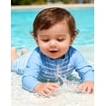 thumbnail image 3 of Aideaone Toddler Baby Boys Swimsuit One Piece Swimwear Long Sleeve with Zipper Rash Guard 3-36 Months, 3 of 7