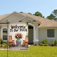 thumbnail image 2 of Amhnf Welcome To Our Porch Garden Flag For Home Outdoor Garden Yard Decor 12x18 inch, 2 of 5