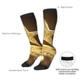 thumbnail image 4 of Pofeuu Golden Glitter And Light Print Stockings, Adult Running Hiking Socks for Youth and Adult, 4 of 6