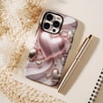 thumbnail image 6 of Valentine's Day Luxury Metallic Hearts 3D iPhone Case for Women Men, Shimmering Protective Case Compatible with iPhone 11/12/13/14/15/16 (Pro Max/Plus), 6 of 9