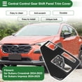 thumbnail image 3 of Unique Bargains Carbon Fiber Gear Shift Knob Button Cover for Subaru Crosstrek 2024-2025 Console Gear Panel Decal Trim Sticker Interior Accessories Carbon Fiber Black, 3 of 6