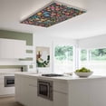 thumbnail image 3 of Colorful Cartoon Magnetic Fluorescent Light Covers for Ceiling Lights 2x4Ft, Funny Flowers Guitar Animals Ethnic Art Office Classroom Kitchen Drop Ceiling Light Covers Filters Shade Panel 1 Pack, 3 of 9