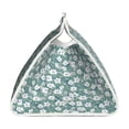 thumbnail image 3 of Lsque Floral Printed Long Tissue Box Cover Holder, Facial Paper Organizer Dispenser,Triangle with Bottom Belt, PVC Leather Decorative Organizer, 3 of 9