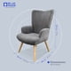 thumbnail image 5 of Sillón Moderno Blue Room Tapizado Tela-patas Madera Caucho, 5 of 6