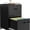 Black, variant on Yuanmin 2 Drawer Rolling File Cabinet with Lock Metal Black for Home Office Letter Size