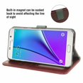 thumbnail image 3 of Mobile Phone Cover for Samsung Note 5, Cover Premium Pu Leather Tpu Flip Cover Magnetic Closure Card Holder Stand Function Wallet with Lanyard Protective Cover, 3 of 7