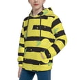 thumbnail image 2 of Kll Unisex Kids Boys Girls Hooded Pocket Pullover Hoodies-Lemon, 2 of 9