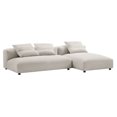 thumbnail image 1 of Solace2-Piece Modular Upholstered Fabric Sectional Sofa With Chaise in Salt, 1 of 12