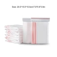 thumbnail image 3 of Injueey 100 piezas bolsa con cierre de cremallera hogar Universal transparente comida ropa bolsas selladas bolsa de sellado contenedor Organizadores de utensilios de cocina, 3 of 6
