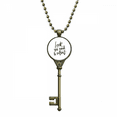 thumbnail image 1 of Look See and Be Silent Quote Key Necklace Pendant Tray Embellished Chain, 1 of 3