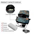 thumbnail image 4 of Chririnla Bird Flower Watercolor Crossbody Bag, Polyester Lightweight 2 Layer Purse for Women, Ladies Outdoor Running Casual Use, 4 of 7