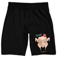 thumbnail image 6 of Friends TV The One With The Turkey Men's Black Sleep Pajama Shorts-Large, 6 of 7