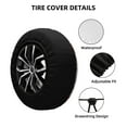 Honeii Shadows Behind Print Tire Covers, Waterproof AntiUV Sun Snow