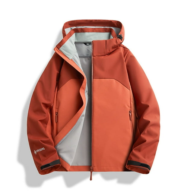 Styesk Mens Shirts Men's Fall Solid Color Windproof Workwear Long Sleeved Lapel Casual Jacket