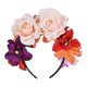 thumbnail image 4 of Womens Mexican Simulated Rose Flower Crown Headband, 4 of 4