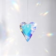 thumbnail image 1 of Uxcell Paquete de 10 Atrapa Luz de Jardín Coloridos, Cristales Colgantes de 0.7 Pulgadas, Atrapa Luz de Cristal en Forma de Corazón para Ventanas [Azul Cielo], 1 of 7