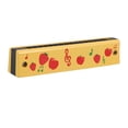 thumbnail image 1 of Yellow Wood Harmonica for Kids Beginners with Adorable Fruit Pattern Portable Musical Toy for Playing 7 Inches, 1 of 9
