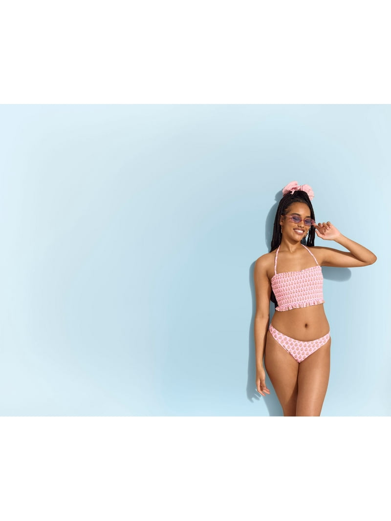 ★GLOWNY★BANDEAU SWIM TOP (PARTY NAPKIN)★正規品/直送料込 U Wire Bandeau One Piece | DKNY