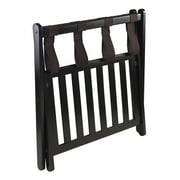 Winsome Reese Luggage Rack with Shelf, Espresso Finish