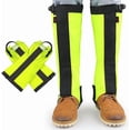 thumbnail image 1 of Guêtres de Randonnée Imperméables à Couverture Complète, Jambières Ajustables pour l'Alpinisme, le Ski et la Protection Hivernale, Extérieur Hommes Femmes (Vert, M), 1 of 5