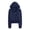C186 Navy, variant on CONZONE Womens Polka Dot Hoodies Long Sleeve Zip Up Hooded Sweatshirts for Women Trendy Fall Winter Pullover Tops
