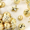 thumbnail image 5 of 65 pcs Christmas Balls Ornaments Set, Shatterproof Christmas Decorations with Hand-held Gift Package for Xmas Tree/Holiday/Wedding/Holiday/Party Decor (Gold), 5 of 7