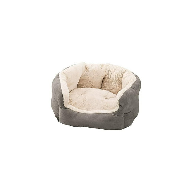 Sleep Zone Reversible Cushion 18" Pet Bed for Cats and Dogs