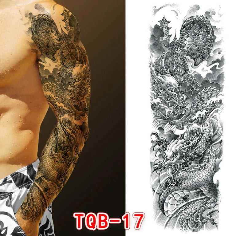 HSMQHJWE Tattoo Numb Art Temporary Tattoo Tattoos Arm Tatoo 3D Men  Waterproof Sticker Tattoo accessories Disposable Dentist Bibs 