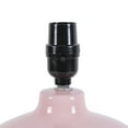 thumbnail image 5 of Your Zone Kids 16" Pink Ceramic Table Lamp with Scallop Shade, 5 of 5