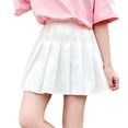 thumbnail image 4 of Bmisegm Girls Skorts High Waist Elastic Pleated Skort with A Line Silhouette for School Dance Daily Wear Back to School Clothes for Girls 16-18 Years, 4 of 7