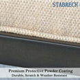 thumbnail image 5 of Outdoor Metal Rocking Chair Set of 2, Patio Sofa with Cushions for Porch, Deck & Garden, Beige, 5 of 6