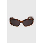 Balenciaga BB0321S 003 57mm Rectangle Sunglasses Womens Havana