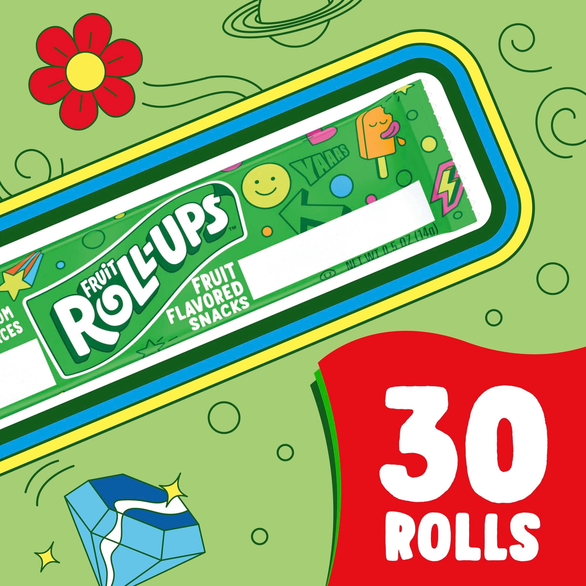 3 PACK Fruit Roll-Ups Fruit Flavored Snacks, Valentine's Day, Variety Pack, 30 Ct, 15 oz