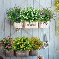 thumbnail image 5 of GRNSHTS Artificial Fake Flowers Boxwood,6 Bundles Faux Plants UV Resistant Greenery Shrubs,for Farmhouse Home Garden Patio Wedding and Indoor Outdoor Decor (Yellow), 5 of 14
