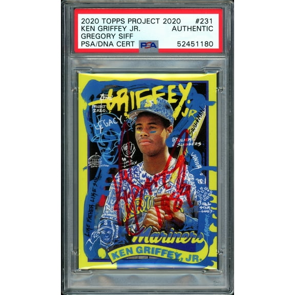 Ken Griffey Jr. Autographed Topps Project 2020 Gregory Siff Card #231 Seattle Mariners "1989" #1/1 PSA/DNA #52451180
