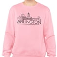 thumbnail image 2 of Skyline Arlington Virginia Sweatshirt Unisex Small Pink, 2 of 5