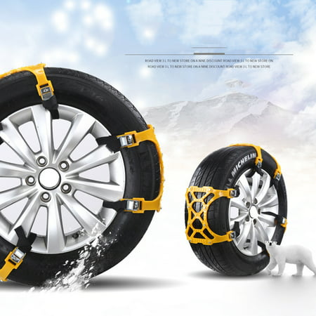 Universal Emergency Car Wheel Tire Snow Chain TPU Anti Skid Strap Vehicle Off-Road Safe Tire Wheel (Best Snow Chains For Off Roading)