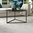 thumbnail image 6 of Evelyn&Zoe Jenson 33" Wide Round Coffee Table with Metal Top, Blackened Bronze, 6 of 10