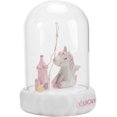 thumbnail image 1 of HTOOQ Carousel Music Box Resin Unicorn Glass Dome Night Light Music Box WindHTOOQ up Clockwork Musical Toy for Kids Birthday Gift Pink - -, 1 of 9